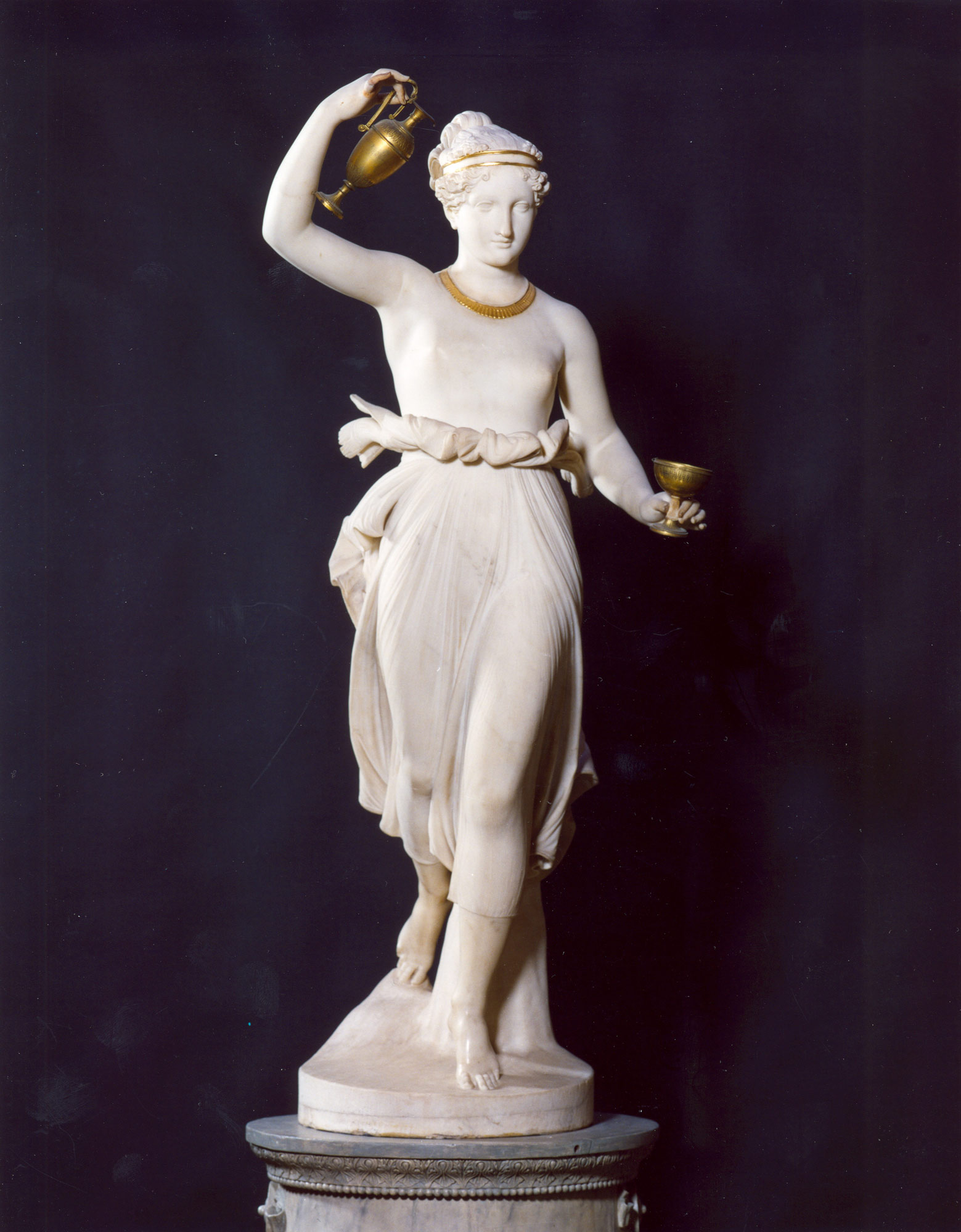 Antonio Canova, Ebe (1816-1817; ForlÃ¬, Musei San Domenico, Pinacoteca civica). Foto di Giorgio Liverani
