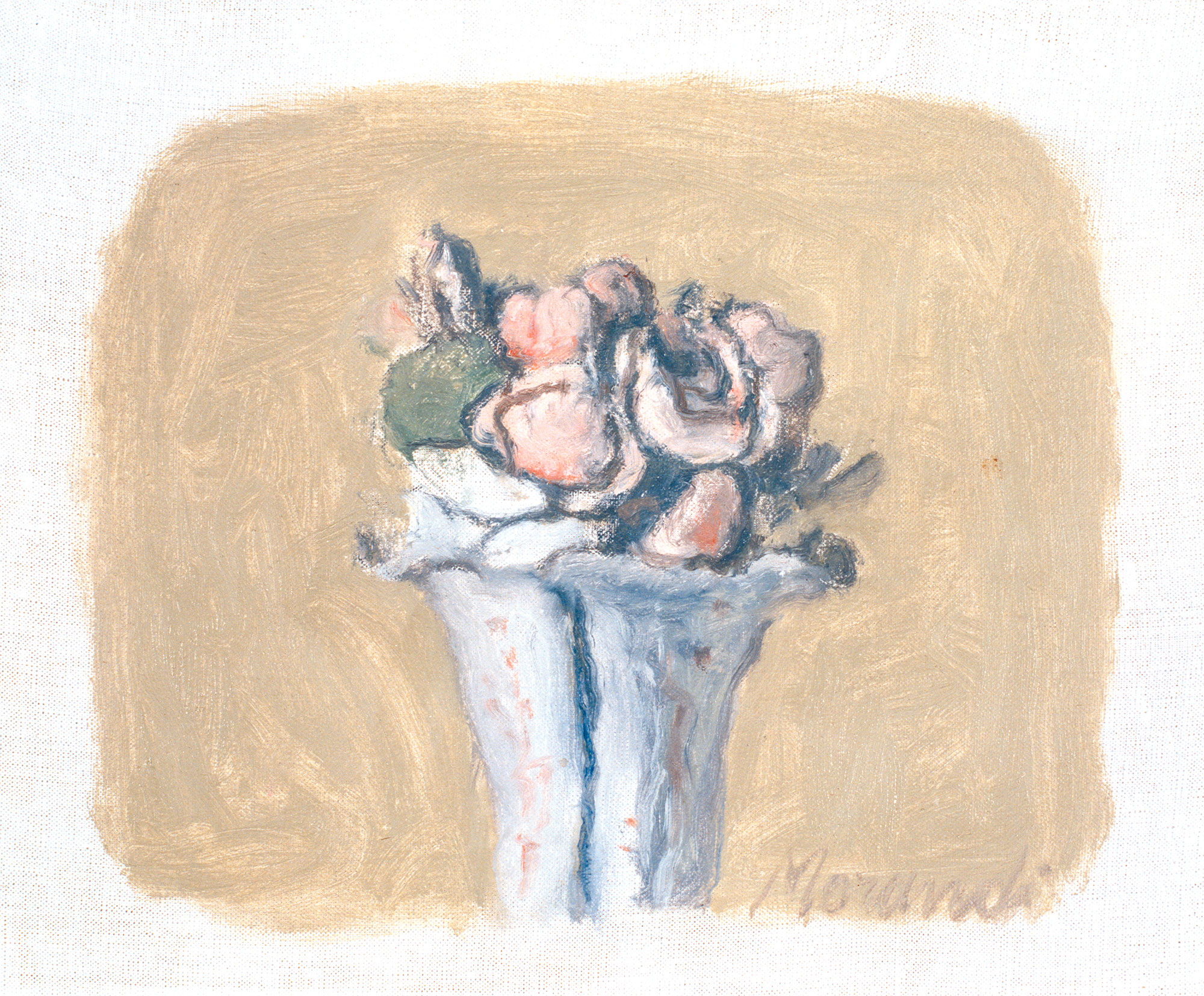 Giorgio Morandi, Rose (1962; ForlÃ¬, Palazzo Romagnoli, Collezioni del Novecento). Archivio fotografico Musei Civici ForlÃ¬
