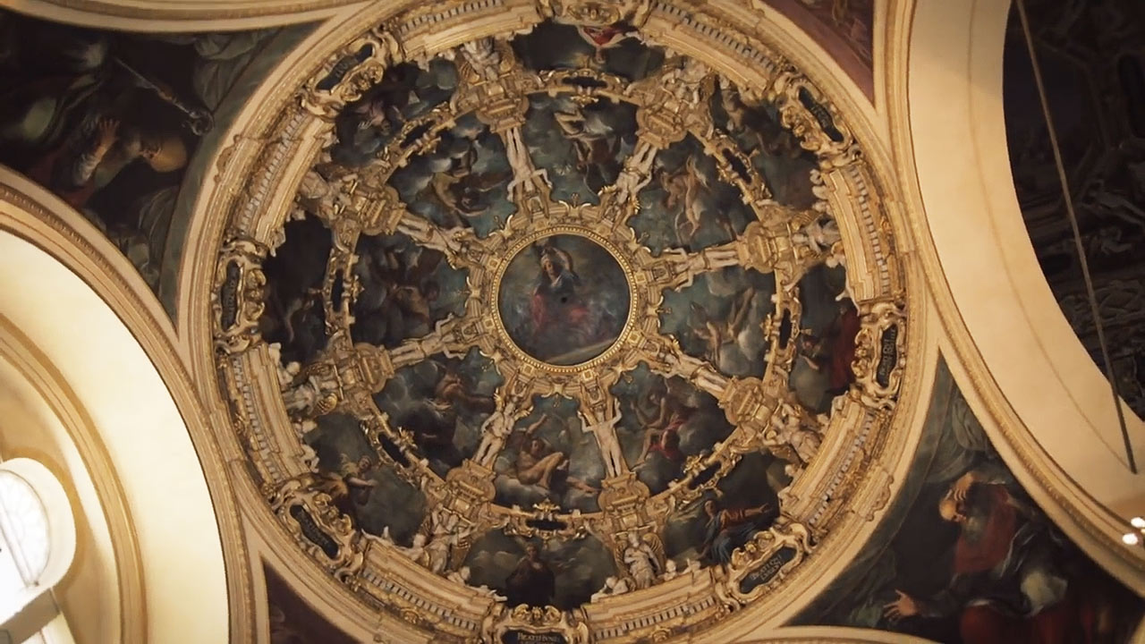 La cupoletta dei dottori della Chiesa di Carlo Bononi (1622)
