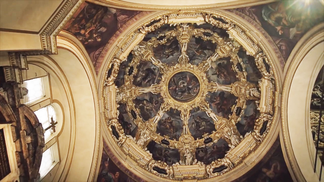 La cupoletta degli evangelisti di Pietro Desani (1642)
