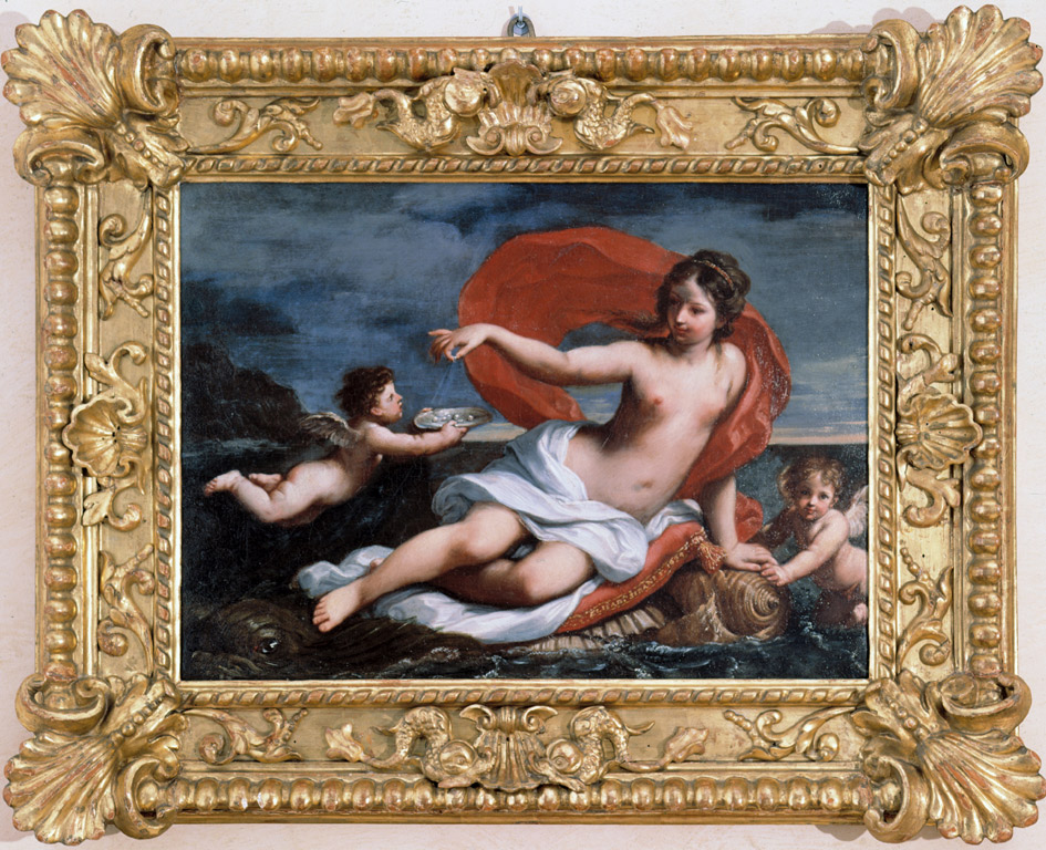 Elisabetta Sirani, Galatea (1664; olio su tela, 43 x 58,5 cm; Modena, Museo Civico d’Arte)
 Elisabetta Sirani, Galatea (1664; olio su tela, 43 x 58,5 cm; Modena, Museo Civico d’Arte)