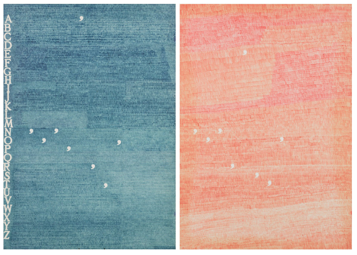 Alighiero Boetti, Non parto non resto (1979). Courtesy Cambi
