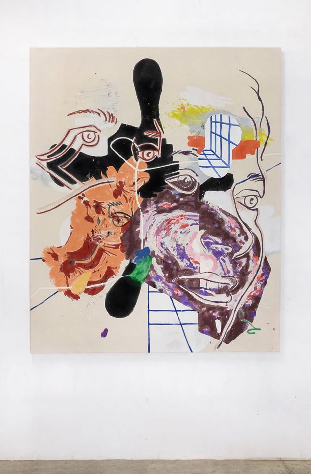 Chris Hood, Liquid night (2000; alchidico su tela, 165 x 140 cm)