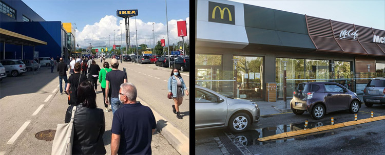 Code all'Ikea di Brescia e al McDonald's di Padova 
Code all'Ikea di Brescia e al McDonald's di Padova