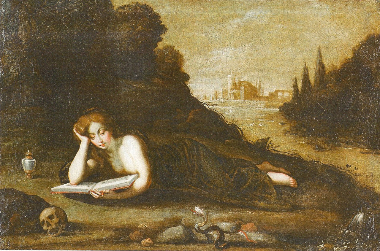 Correggio, Maddalena leggente (olio su tela, 38,6 x 59,2 cm; Madrid, Collezione privata)
