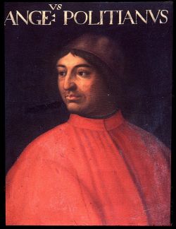 Cristofano dell'Altissimo, Ritratto del Poliziano (1552-1568; olio su tavola; Firenze, Gallerie degli Uffizi, inv. 1890 n. 191)
