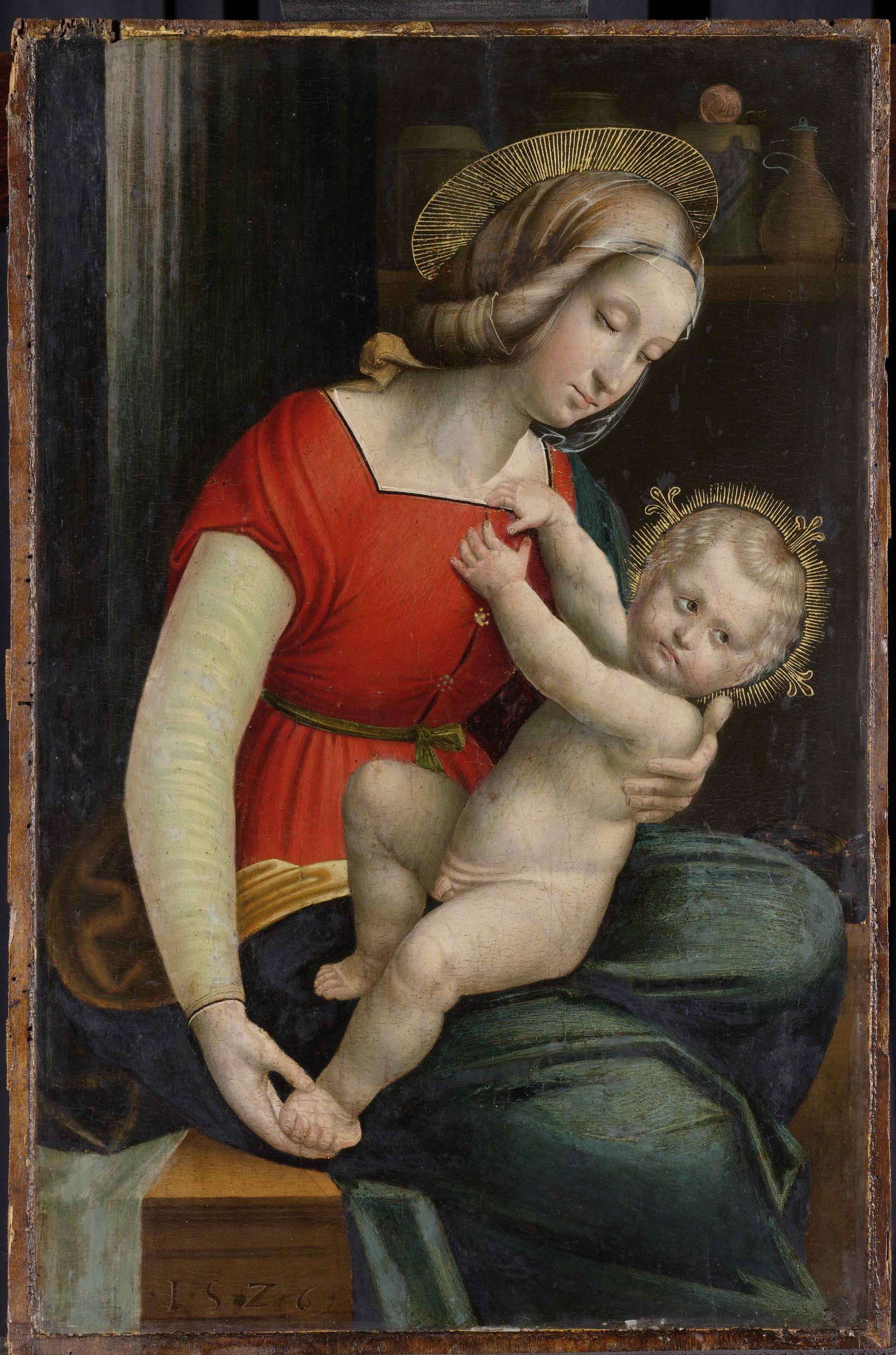 Defendente Ferrari, Madonna con Bambino, da Raffaello (1526; olio su tavola; Amsterdam, Rijksmuseum)
