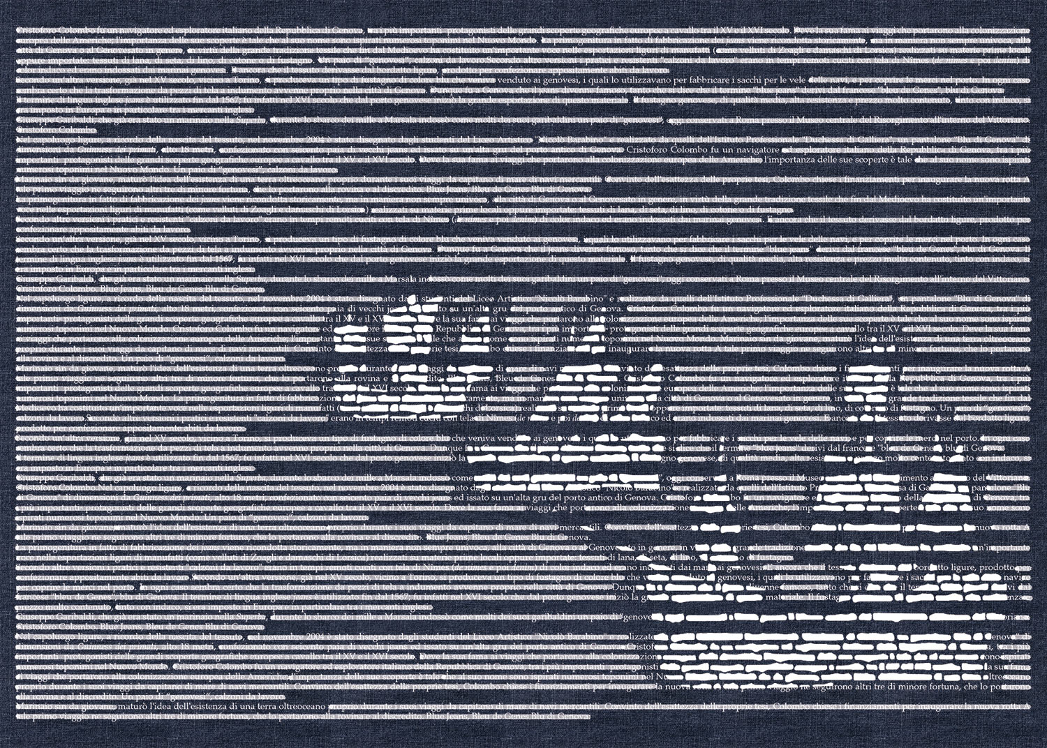 Emilio Isgrò, Tre caravelle
