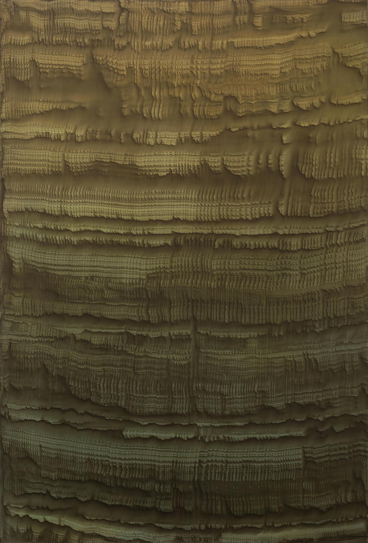 Giuseppe Adamo, False memory of a hindu temple (2019; acrilico su tela, 190 x 130 cm)
