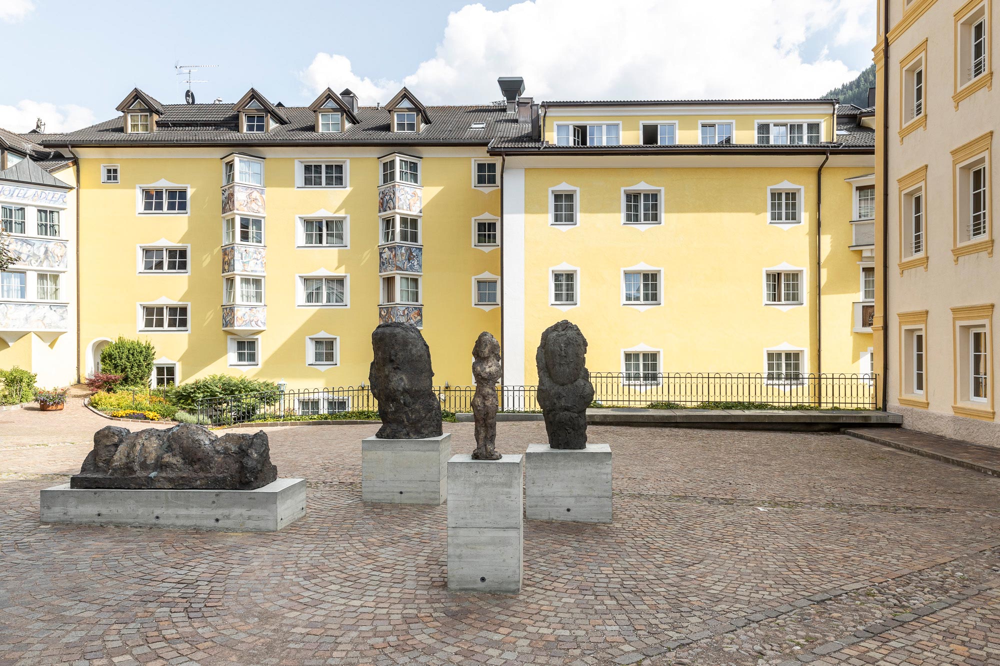 Hans Josephsohn, Installation view at Biennale Gherdëina 7. Courtesy of the Kesselhaus-Josephsohn, St. Gallen. Ph. T.Sorvillo L.Guadagnini

