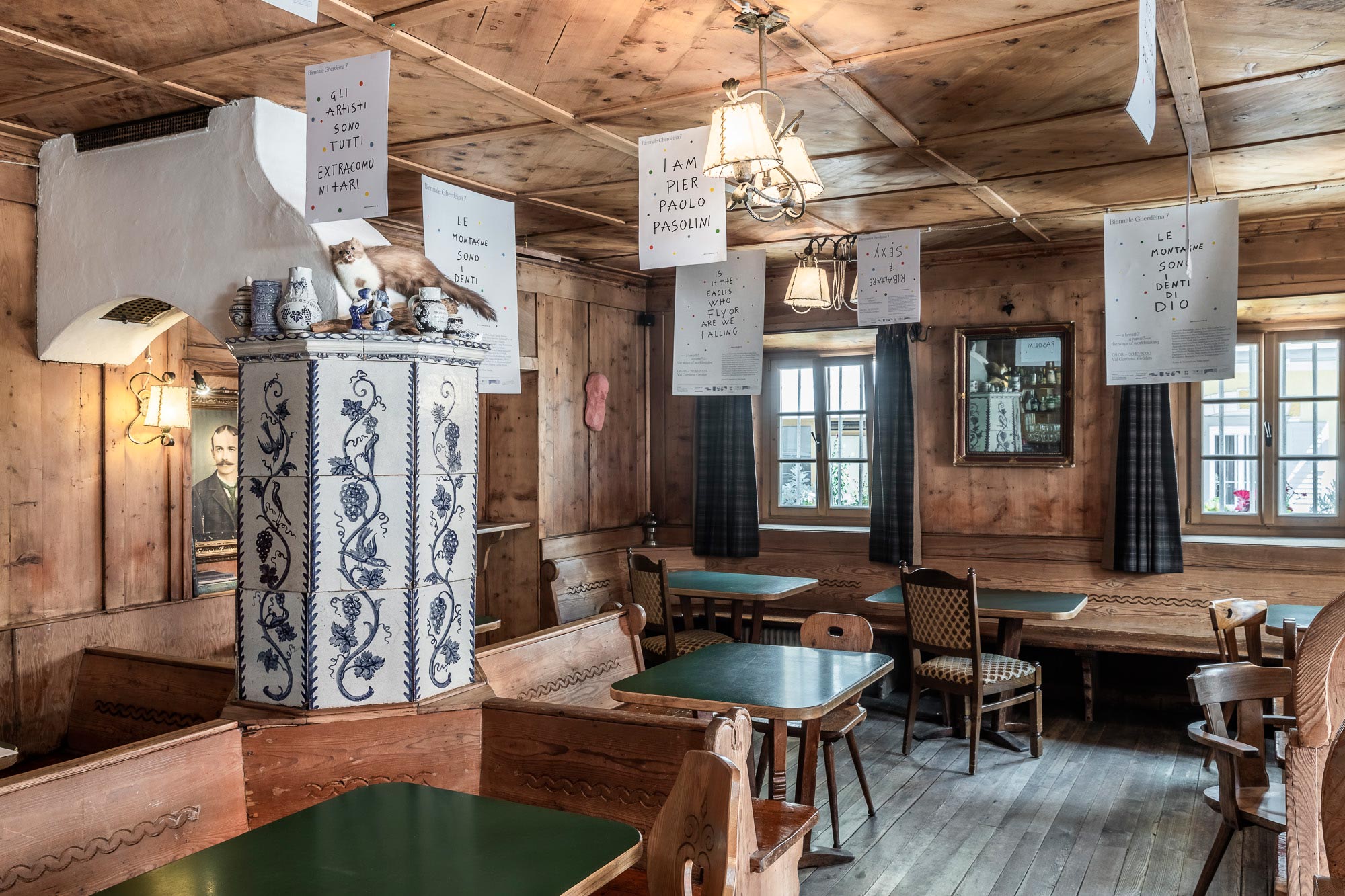 Una delle installazioni della Biennale Gherdëina 2020 Una delle installazioni della Biennale Gherdëina 2020