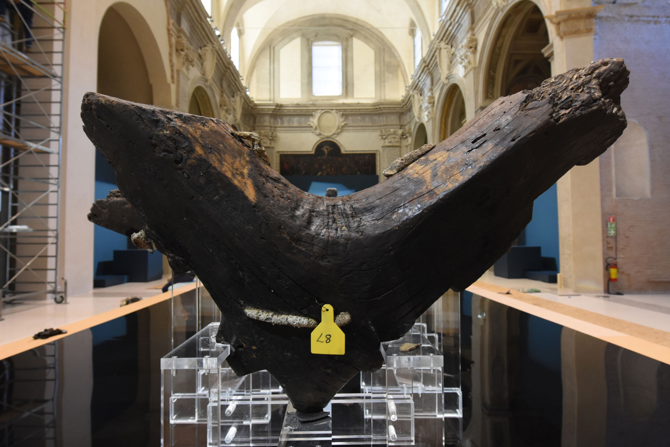 La nave greca di Gela, parte del percorso della mostra