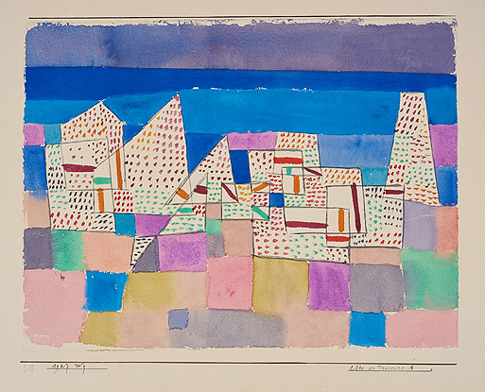 Paul Klee, CÃ´te de Provence 1 (1927; watercolor, 23.2 x 30.6 cm; Bern, Zentrum Paul Klee)