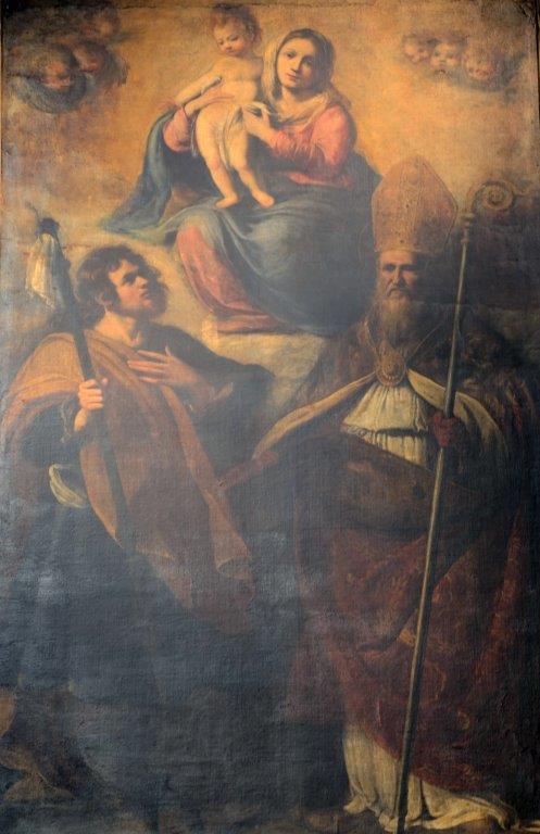 Cristoforo Roncalli detto il Pomarancio, Beata Vergine Maria col Bambino e i santi Rocco e Severino (1616; olio su tela, 253 x 159 cm; Osnago, chiesa di Santo Stefano, in deposito dalla Pinacoteca di Brera)
