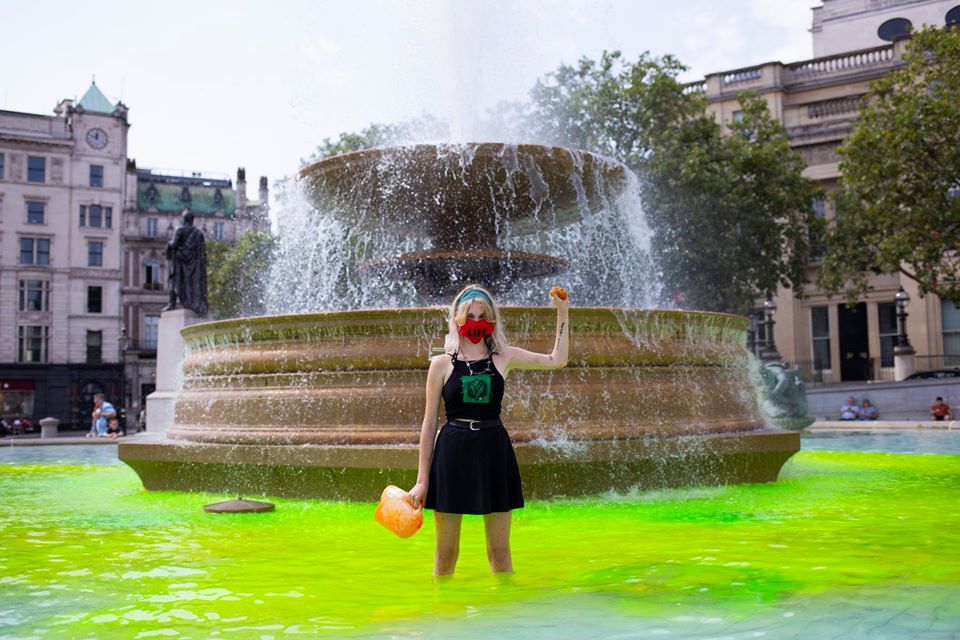 La protesta alla National Gallery

