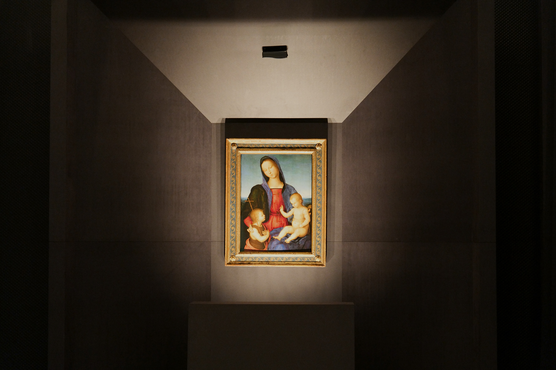 La Madonna Diotallevi nell'allestimento al Museo della Città di Rimini
