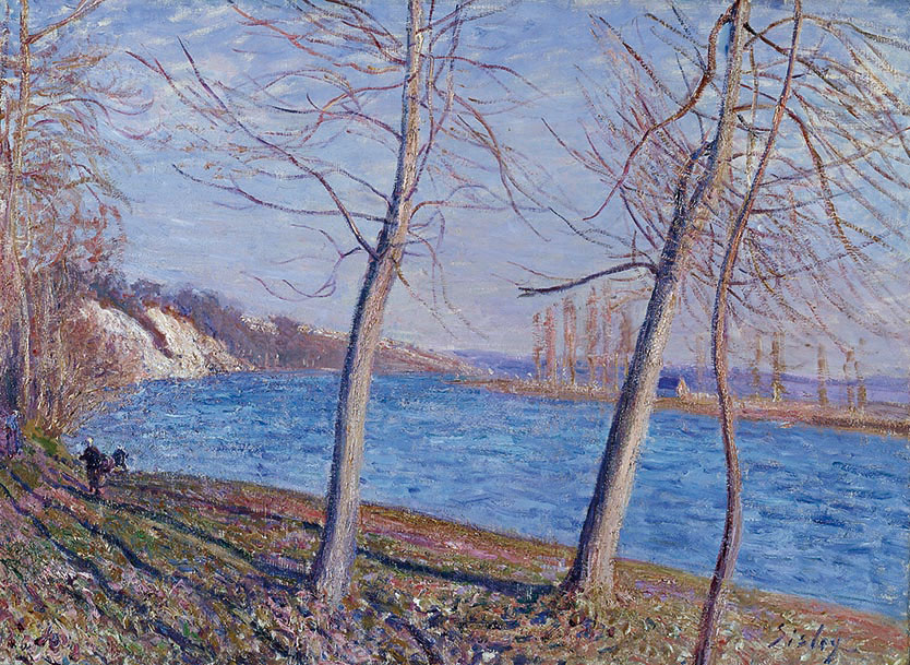 Alfred Sisley, Sulla riva del fiume a Veneux (1881; olio su tela, 59 x 79 cm; Johannesburg, Johannesburg Art Gallery)
 Alfred Sisley, Sulla riva del fiume a Veneux (1881; olio su tela, 59 x 79 cm; Johannesburg, Johannesburg Art Gallery)