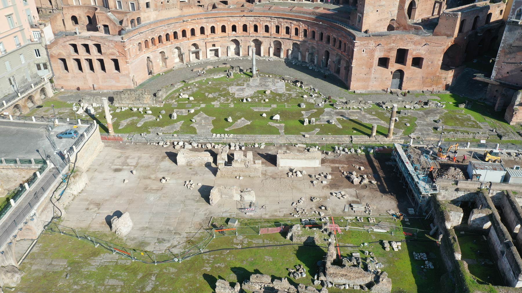 Il Foro di Traiano a fine lavori
 Il Foro di Traiano a fine lavori