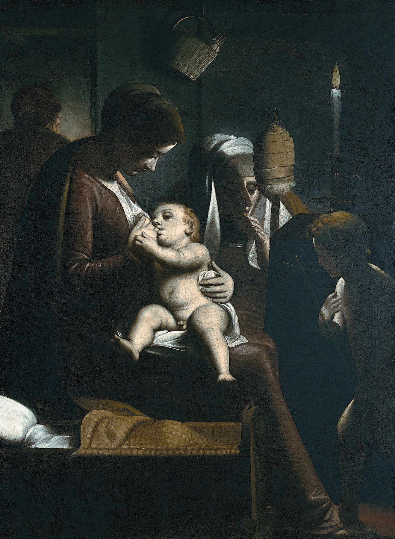 Luca Cambiaso, Madonna della candela (1570-1575; olio su tela, 104 x 109 cm; Genova, Musei di Strada Nuova, Palazzo Bianco, inv. PB 1958)
