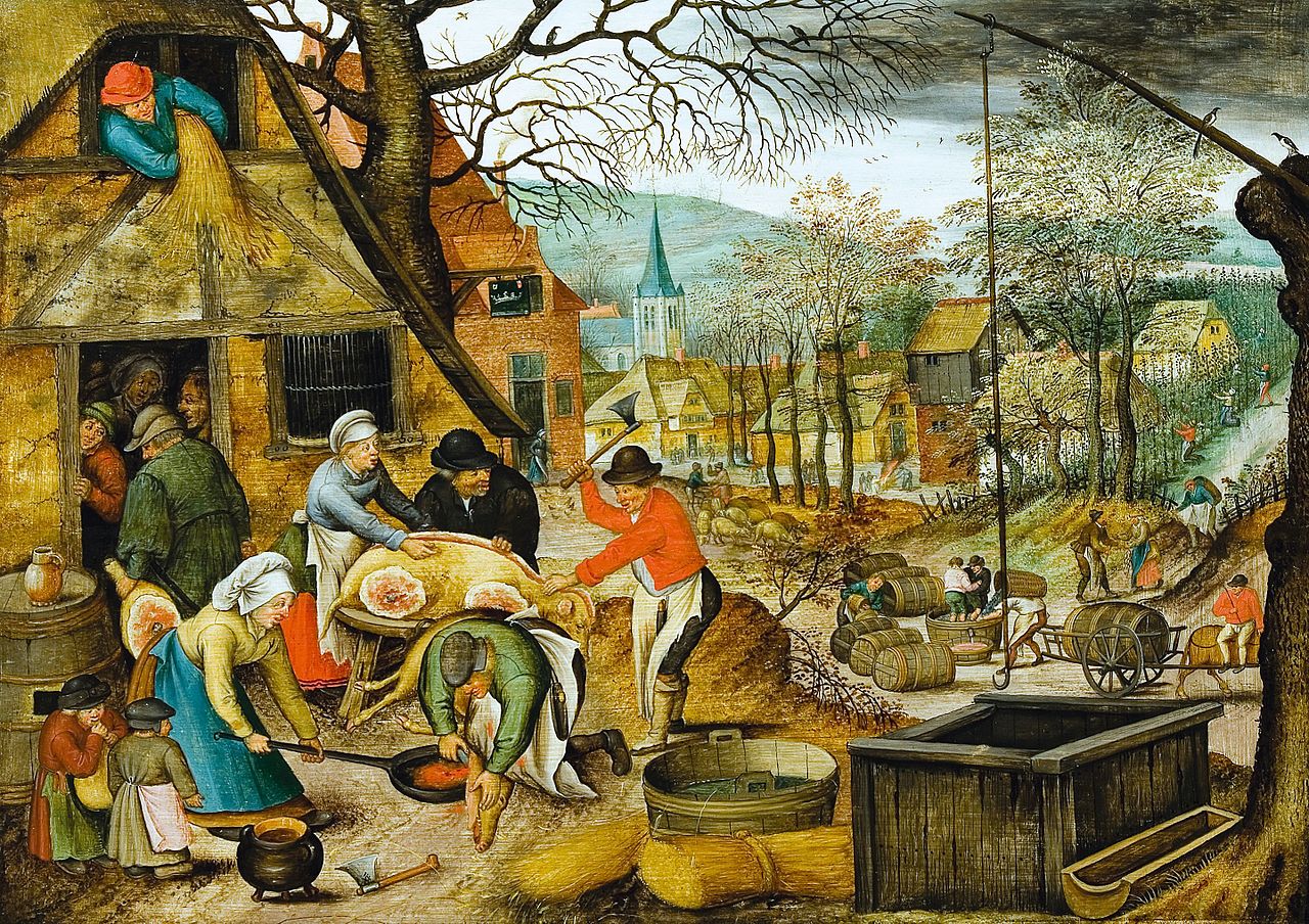 Pieter Bruegel il Giovane, Autunno (1624; olio su tavola, 42,8 x 59 cm; Bucarest, Museo Nazionale d'Arte della Romania)
