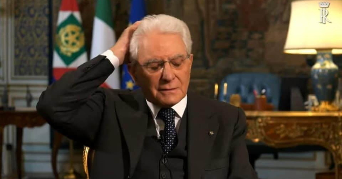 Sergio Mattarella durante il suo discorso Sergio Mattarella durante il suo discorso