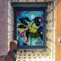 Street art, l'ex Accademia Militare di Torino diventa un campo da basket fiorito