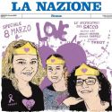 8 marzo, La Nazione omaggia le ricercatrici del Sacco che hanno isolato il coronavirus con una copertina di TvBoy