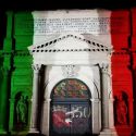 150 anni dalla breccia di Porta Pia: il monumento si illumina di tricolore