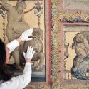 Avviato il restauro aperto degli arazzi del Ducale di Mantova realizzati sui cartoni di Raffaello