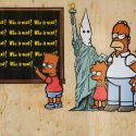 Street art: a Milano i Simpson in versione afroamericana in omaggio a George Floyd