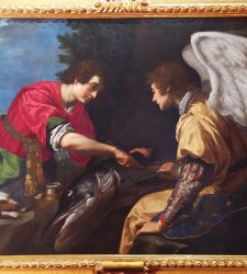 A masterpiece of silk and damask: Tobias and the Angel by Jacopo Vignali