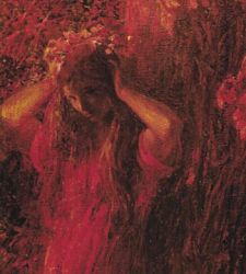 Die Errichtung einer Waldnymphe aus Rinde: Plinio Nomellinis "Rote Nymphe