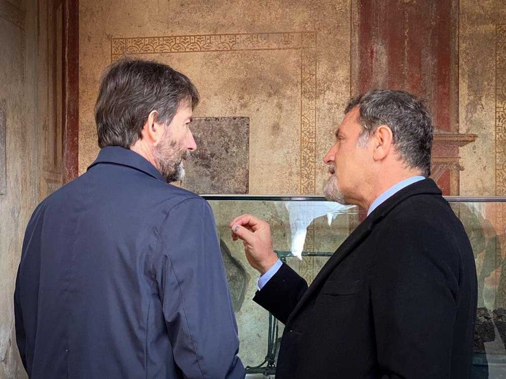 Dario Franceschini e Massimo Osanna
