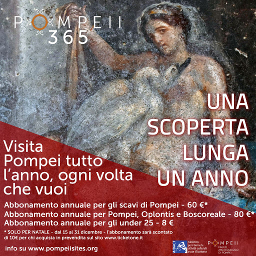 Il manifesto pubblicitario di Pompei 365
