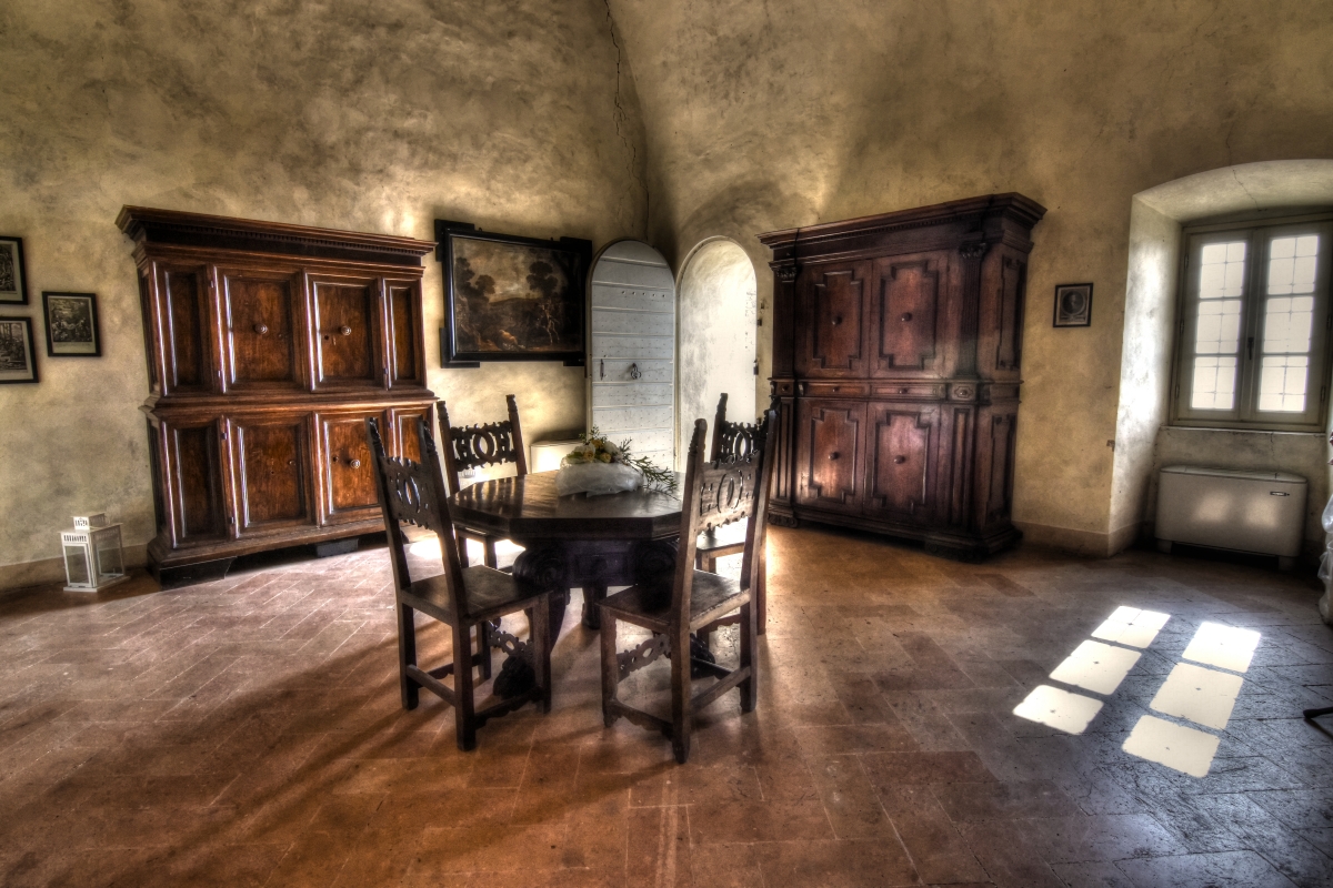 Una sala del Castello di Rossena. Ph. Credit Emanuela Rabotti - Progetto Regionale Castelli Emilia-Romagna
