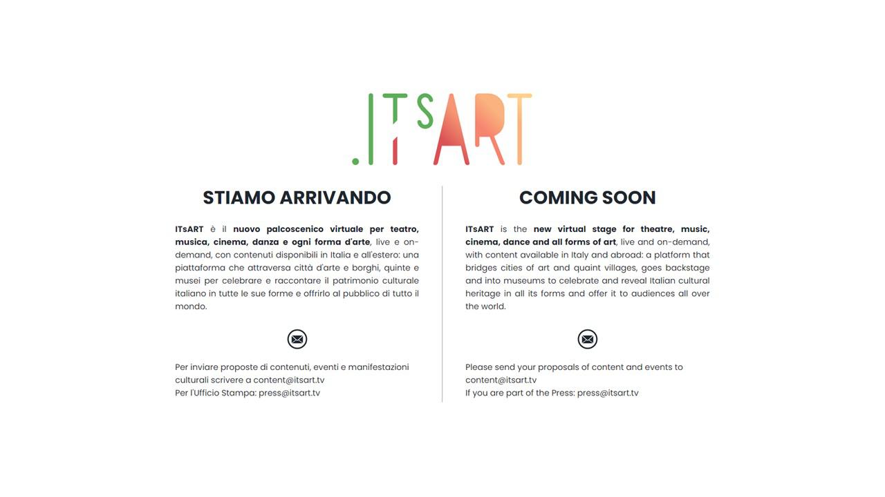 Il sito di ITsART al momento Il sito di ITsART al momento