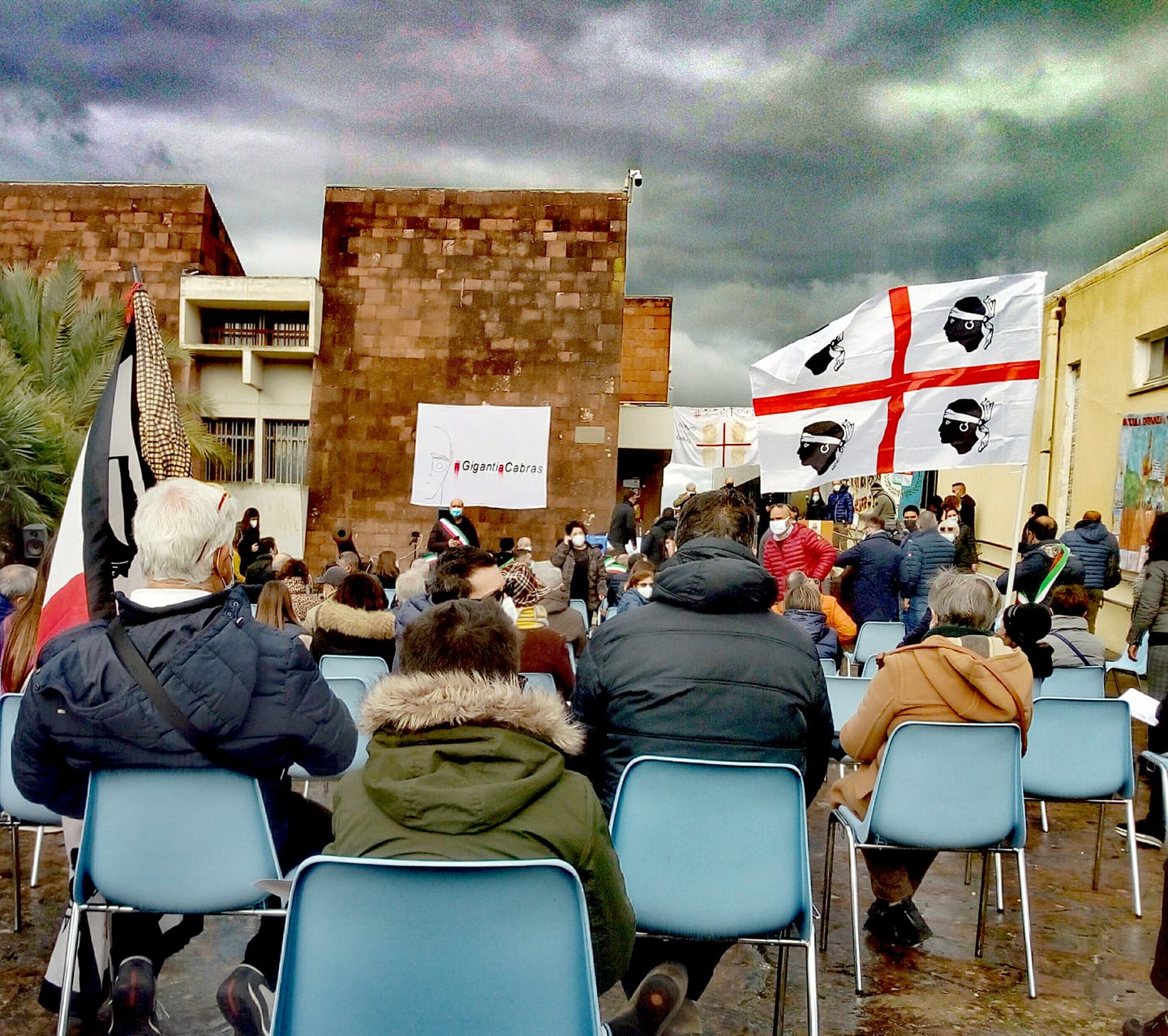 13 febbraio, manifestazione per far rimanere i Giganti a Cabras. Ph. Credit Mizio Cambas
