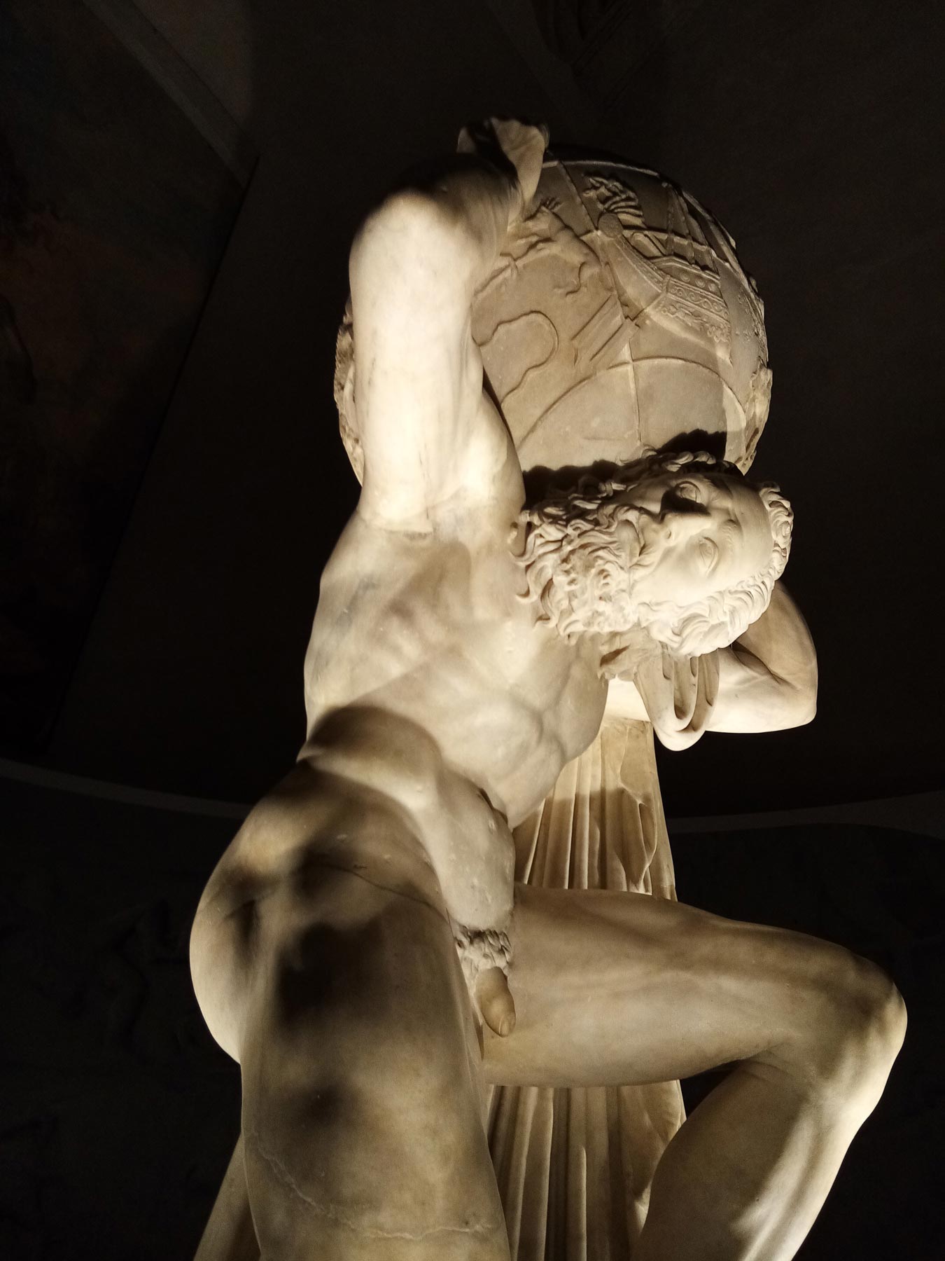 Arte romana, Atlante Farnese, dettaglio
