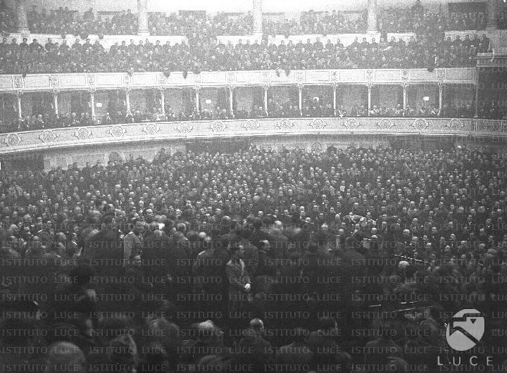 Il Mausoleo trasformato in Auditorium, interno. Ph. Istituto Luce
