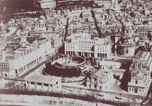 La nascita di Piazza Augusto Imperatore e dei palazzi dell'INPS
