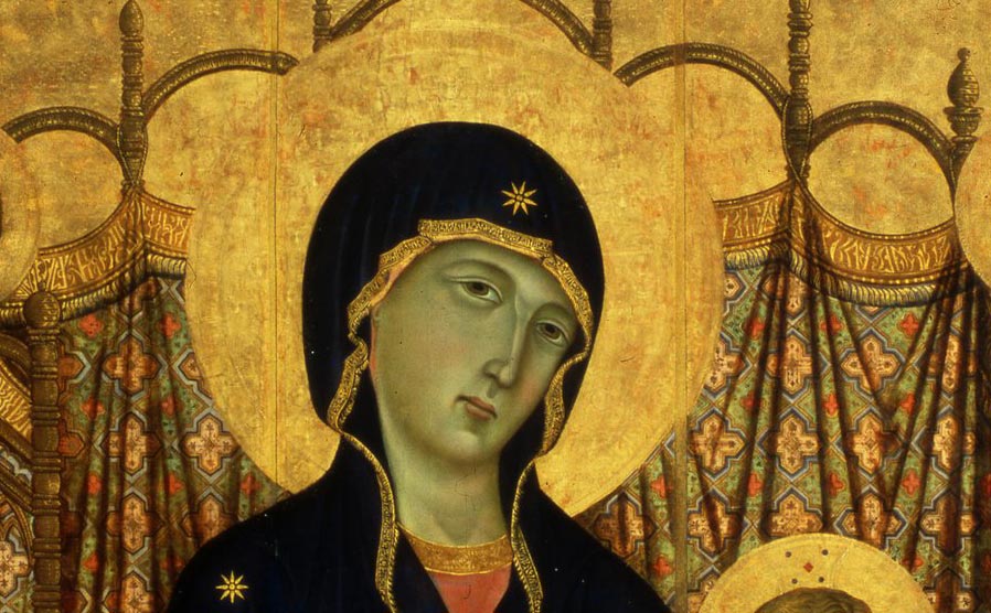 Duccio di Buoninsegna, Madonna Rucellai, dettaglio
