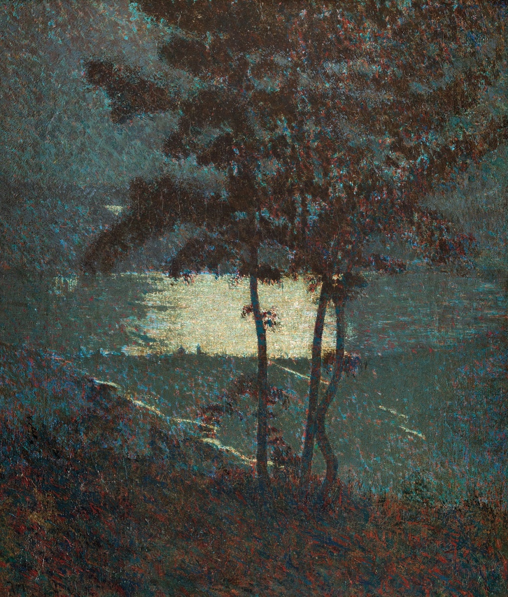 Vittore Grubicy de Dragon, Wintergedicht. Mondnacht (Mondlicht) (1894; Öl auf Leinwand, 64,5 x 55,5 cm; Mailand, GAM, Inv. 1717)