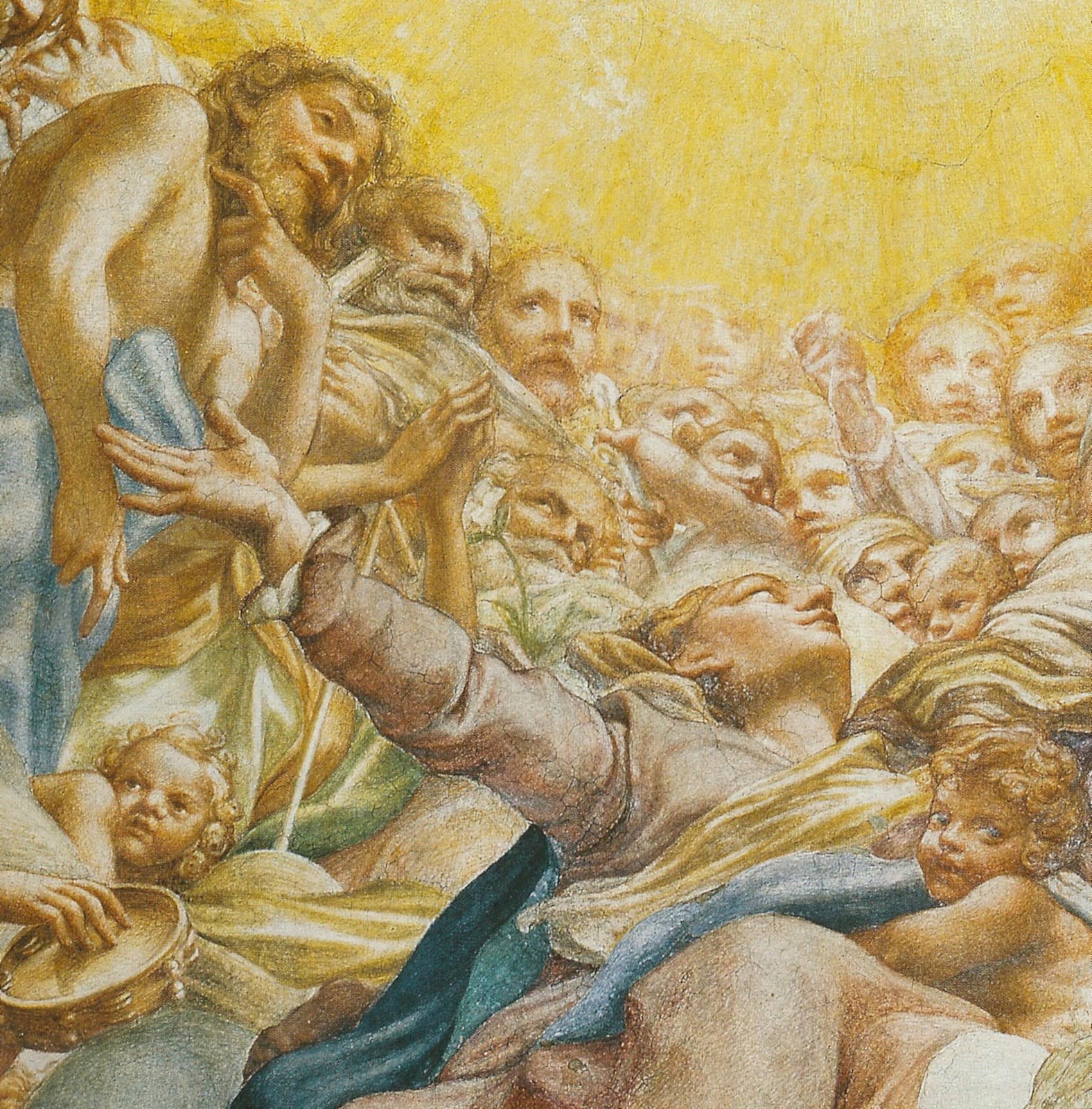 Correggio, Autoritratto (1531 circa; affresco, Parma, Cupola del Duomo)
