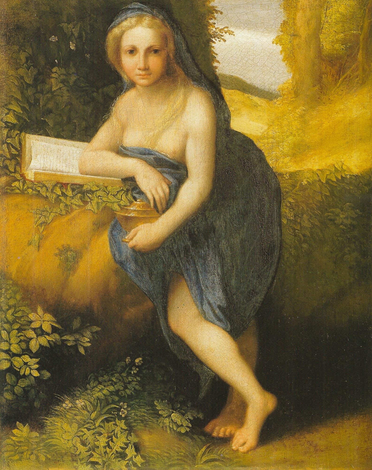 Correggio, Maddalena (1516-1517; olio su tela, 38 x 30 cm; Londra, National Gallery)
