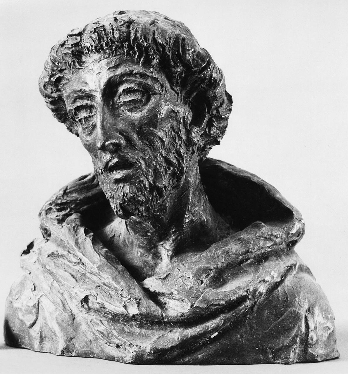 Alceo Dossena, San Francesco (1932; bronzo; Pescia, Museo Civico Galeotti)
