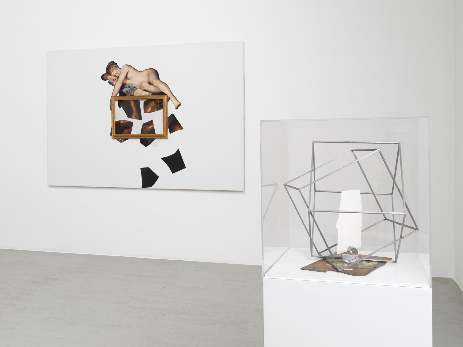 Giulio Paolini, Fuori quadro, veduta parziale della mostra, marzo 2021, Alfonso Artiaco, Napoli. Foto: Grafiluce
