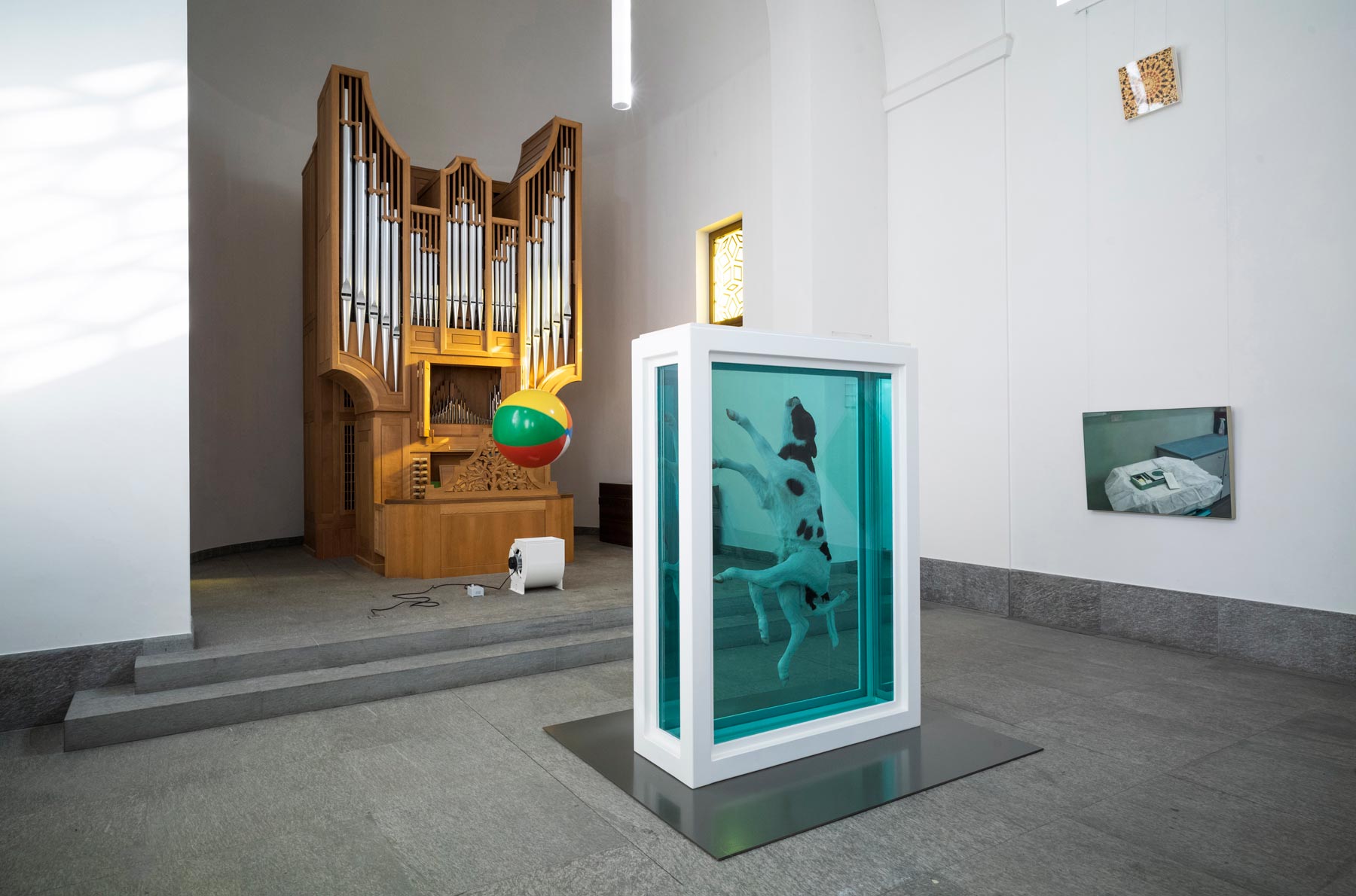 Veduta della mostra Mental Escapology (Sankt Moritz, Forum Paracelsus, 2021). Foto di Felix Friedmann. ©Damien Hirst and Science Ltd. Tutti i diritti riservati, DACS 2021
