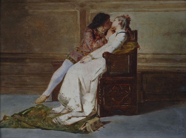 Amos Cassioli, Paolo e Francesca (1870; olio su tavola, 21 x 31 cm; collezione privata)
 Amos Cassioli, Paolo e Francesca (1870; olio su tavola, 21 x 31 cm; collezione privata)