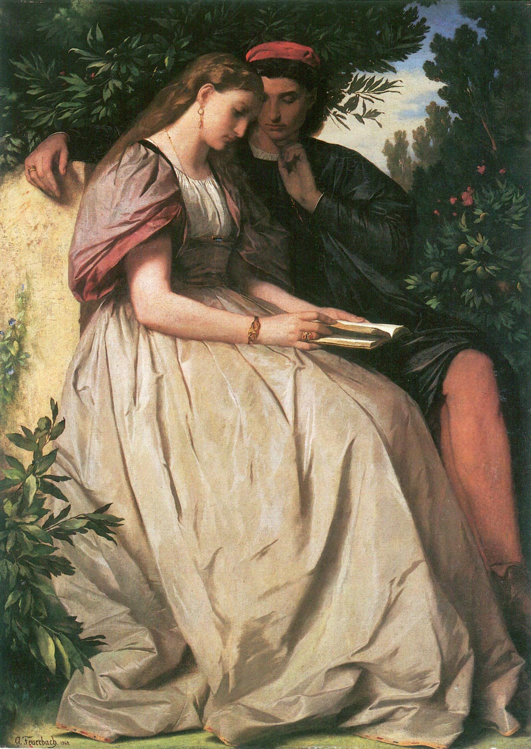 Anselm Feuerbach, Paolo e Francesca (1864; olio su tela, 137 x 99,5 cm; Monaco, Sammlung Schack)
 Anselm Feuerbach, Paolo e Francesca (1864; olio su tela, 137 x 99,5 cm; Monaco, Sammlung Schack)