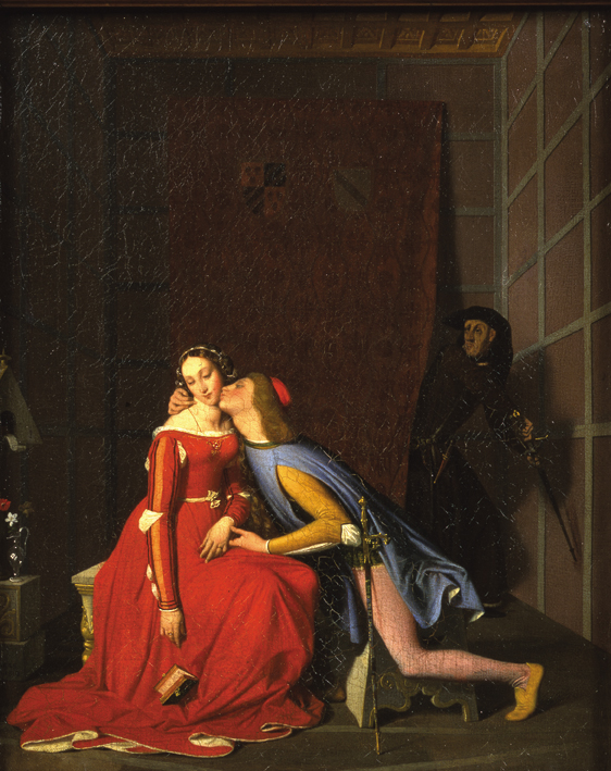 Jean-Auguste-Dominique Ingres, Paolo e Francesca (1819; olio su tela, 50 x 41 cm; Angers, Musée des Beaux-Arts)
 Jean-Auguste-Dominique Ingres, Paolo e Francesca (1819; olio su tela, 50 x 41 cm; Angers, Musée des Beaux-Arts)